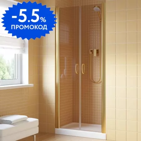 

Душевая дверь «Vegas Glass» E2P Lux 120/199,5 бронза/бронза универсальная
