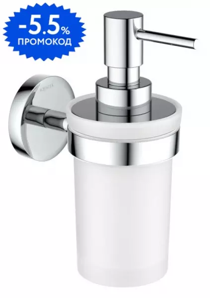 

Дозатор для мыла «Aquatek» Европа AQ4105CR на стену хром