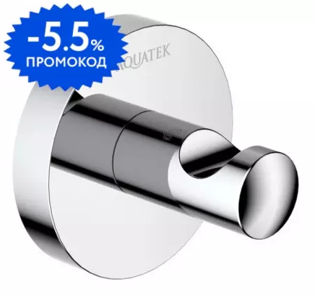 

Крючок «Aquatek» Оберон AQ4201CR на стену хром