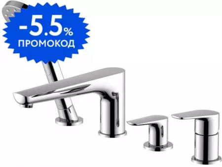 

Смеситель на борт ванны «Aquatek» Бетта AQ1148CR хром