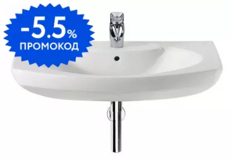 

Раковина «Roca» Dama Senso 65/53 7327511000 фарфоровая белая