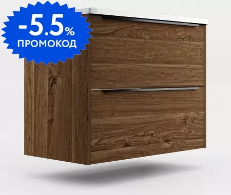 

Тумба с раковиной «La Fenice» Nota 100 (Mario 100) подвесная галифакс табак