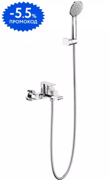 

Смеситель для ванны с душем «Aquatek» Лира AQ1449CR хром