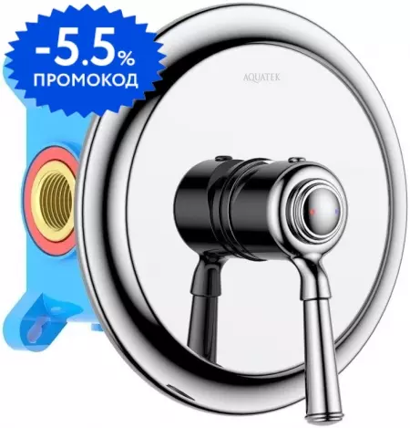 

Смеситель для душа «Aquatek» Классик AQ1566CR хром