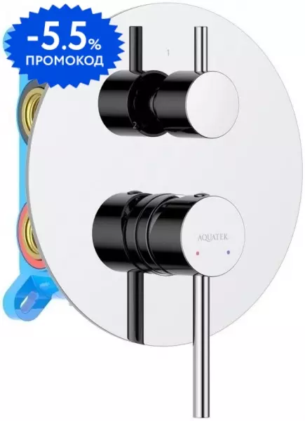 

Смеситель для душа «Aquatek» Европа AQ1347CR хром