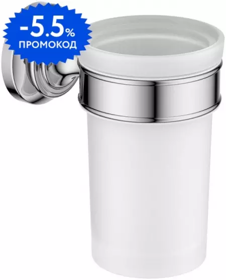 

Стакан для зубных щёток «Aquatek» Классик AQ4527CR на стену хром