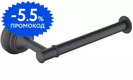 

Держатель для туалетной бумаги «Aquatek» Классик AQ4508MB на стену чёрный матовый