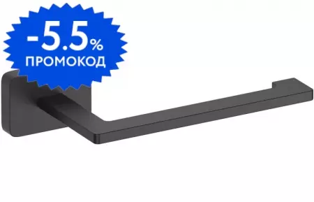 

Держатель для туалетной бумаги «Aquatek» Либра AQ4308MB на стену чёрный матовый