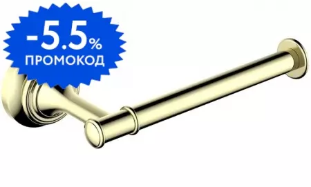 

Держатель для туалетной бумаги «Aquatek» Классик AQ4508PG на стену полированное золото