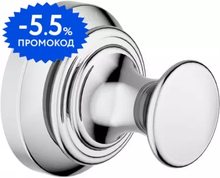 

Крючок «Aquatek» Классик AQ4501CR на стену хром