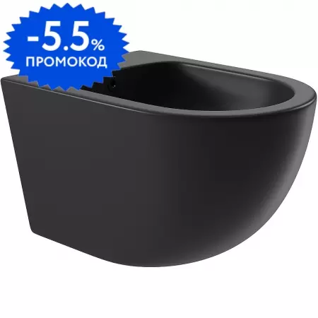 

Подвесное биде «Aqueduto» Ovo OVO0340 черное матовое