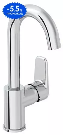 

Смеситель для раковины «Vitra» Flow Soft A43160EXP хром