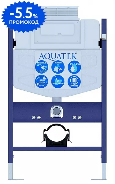 

Инсталляция для унитаза «Aquatek» INS-0000018 совместима только с панелями TDI