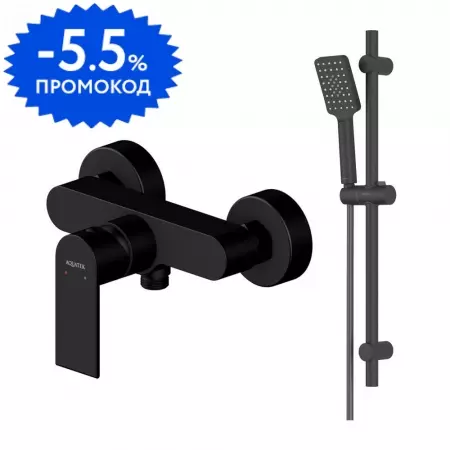 

Смеситель для душа «Aquatek» Лира AQ1432MB черный матовый