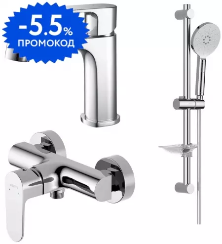 

Комплект смесителей «Aquatek» Оберон AQ1231CR хром