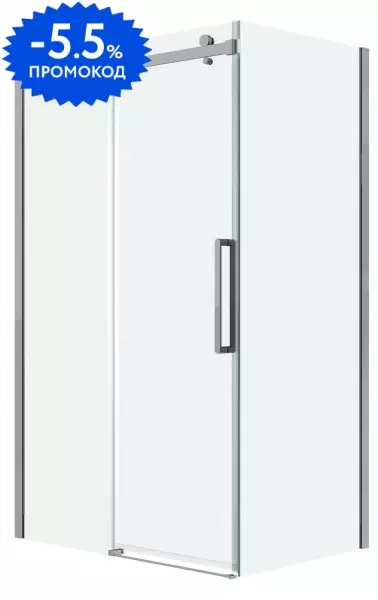 

Душевой угол-ограждение «Grossman» Classic 120.K33.04.1090.10.00 100/90 прозрачный/хром без поддона универсальный