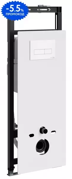 

Инсталляция для унитаза с кнопкой «WasserKRAFT» Salm 27TLT.010.ME.WH.WM03