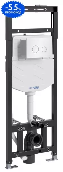 

Инсталляция для унитаза с кнопкой «WasserKRAFT» Alme 15TLT.010.ME.WH01