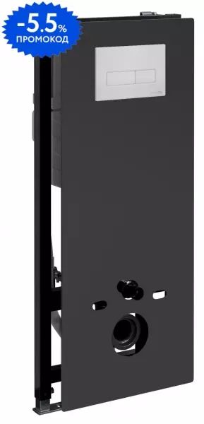 

Инсталляция для унитаза с кнопкой «WasserKRAFT» Abens 20TLT.010.ME.BL.WH03