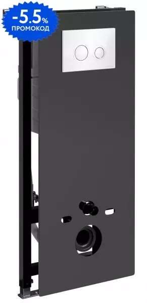 

Инсталляция для унитаза с кнопкой «WasserKRAFT» Abens 20TLT.010.ME.BL.WH01