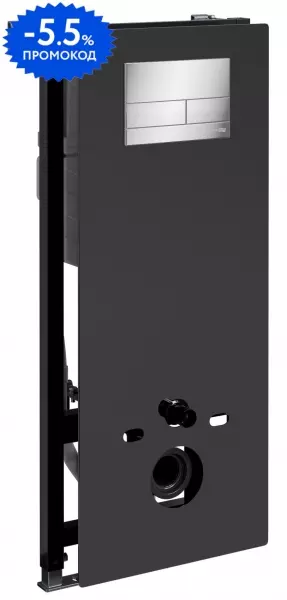 

Инсталляция для унитаза с кнопкой «WasserKRAFT» Abens 20TLT.010.ME.BL.CH04
