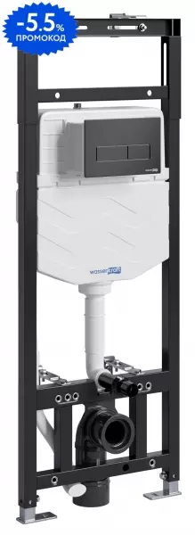 

Инсталляция для унитаза с кнопкой «WasserKRAFT» Alme 15TLT.010.ME.MB03