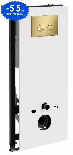 

Инсталляция для унитаза с кнопкой «WasserKRAFT» Abens 20TLT.010.ME.WH.MG01