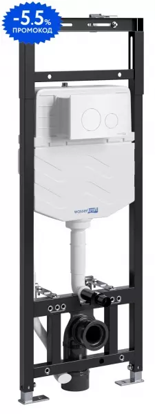 

Инсталляция для унитаза с кнопкой «WasserKRAFT» Alme 15TLT.010.ME.WH02