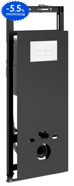 

Инсталляция для унитаза с кнопкой «WasserKRAFT» Salm 27TLT.010.ME.BL.WM03
