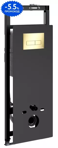 

Инсталляция для унитаза с кнопкой «WasserKRAFT» Salm 27TLT.010.ME.BL.PG03