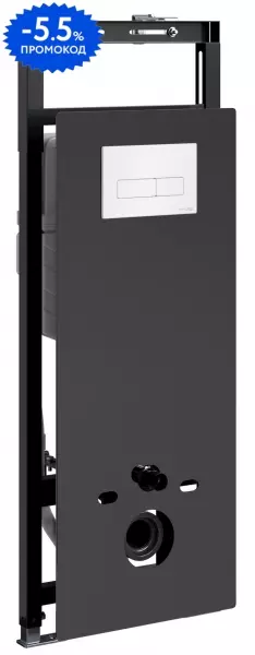 

Инсталляция для унитаза с кнопкой «WasserKRAFT» Salm 27TLT.010.ME.BL.WH03