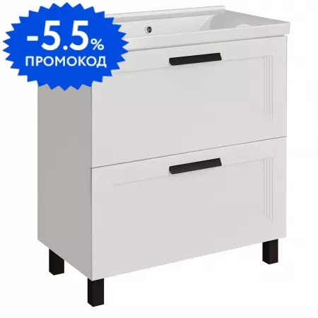 

Тумба с раковиной «ASB-Woodline» София 80 (Миранда 80) белая