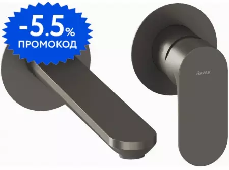 

Внешняя часть смесителя «Ravak» Eleganta EL 019.20GB.O1 графит