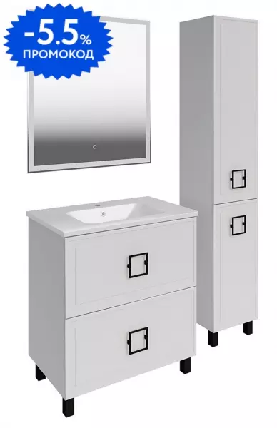 

Мебель для ванной «ASB-Mebel» Санта 80 белая