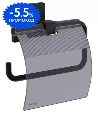 

Держатель для туалетной бумаги «Vitra» Root A4480436 на стену чёрный матовый