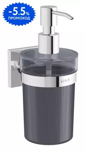 

Дозатор для мыла «Vitra» Root A44807 на стену хром