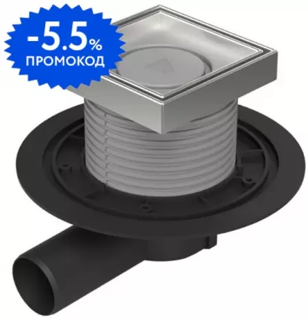 

Трап для душа «Paini» 125/125 C381A боковой выпуск хром