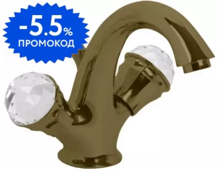 

Смеситель для раковины «Migliore» Korona ML.KRN-4734.BR с донным клапаном бронза