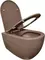 Унитаз подвесной ISVEA Infinity, 10NF02001-2H, матовый коричневый · Isvea, 10NF02001-2H, фото №5