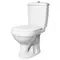 Унитаз-компакт Суперкомпакт Стандарт вертикальный выпуск, с сиденьем, белый (47301110322), фото №1