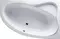 Ванна акриловая «Riho» Lyra 140/90 без опор без сифона белая левая, фото №1