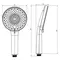F0285A000 X-Joy, ручной душ 121 мм, 3 функции, хром, изображение №8 F0285A000 X-Joy, ручной душ 121 мм, 3 функции, хром, изображение №8