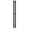 Полотенцесушитель электрический APEXTERMO Сириус SR10121BM 1200x80 с крючками, черный матовый, картинка №2