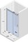 Душевая дверь «Riho» Baltic B104 140/210 прозрачная универсальная, картинка №2