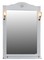 Зеркало «Мебель-Классик» Глория 80 ТП с подсветкой белое с патиной золото, фото №1