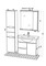 Зеркальный шкаф «Мебель-Классик» Диана 80 ПС с подсветкой белый правый, картинка №6