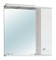 Зеркальный шкаф «Мебель-Классик» Кристалл 80 ПС с подсветкой белый правый, фото №1