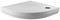 Душевой поддон «Riho» Kolping DB10 80/80 низкий из литьевого мрамора четверть круга белый, картинка №2