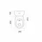 Унитаз компакт «Sanita» Формат Комфорт белый с сиденьем дюропласт с микролифтом белое, фото №5
