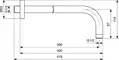 Кронштейн для верхнего душа «Ideal Standard» IdealRain B9445AA 41,8 хром, картинка №2